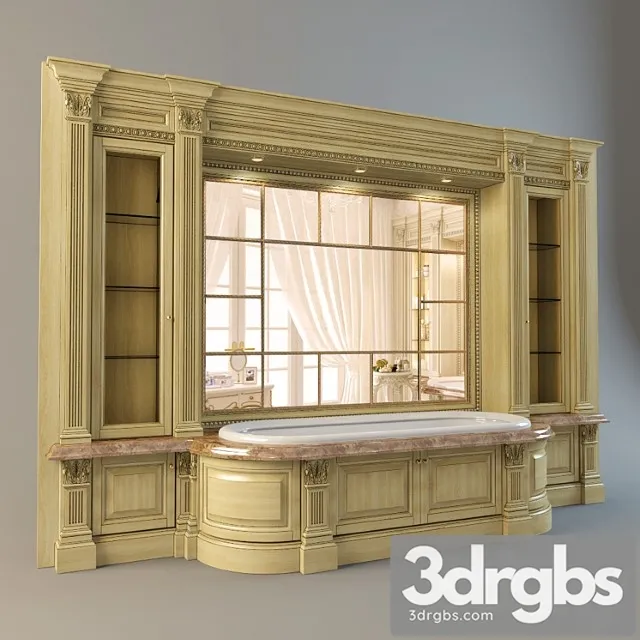 Stienka S Miebiel Iu I Vannoi 3D Model Free