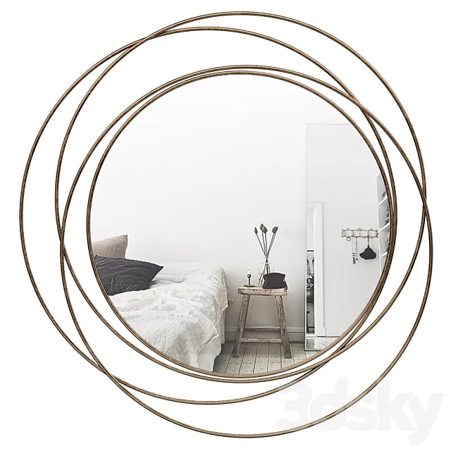 Stier Metal Wall Mirror ORNL8453 3DModel