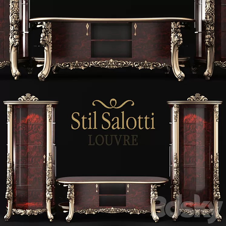 Stil Salotti LOUVRE 3D Model
