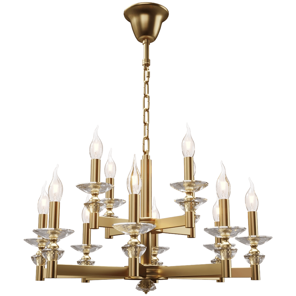 Stilfort - Chandelier Albert 1048-12Р 3D Model