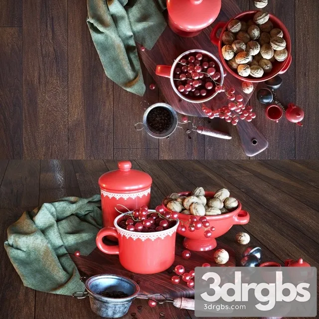 Still Life With Currants 3D Model Free