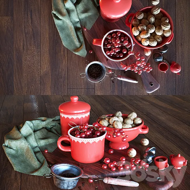 Still life with currants 3DModel