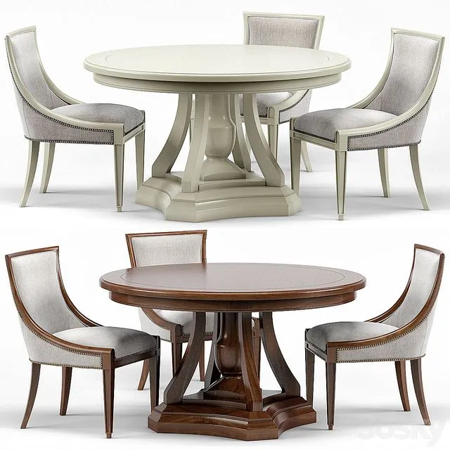 Stockton Ivory Lacquered Dining Chair Maxime French Round Dining Table Free Download