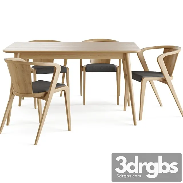 Stol Ekarma Stul Litke Partisan 3D Model Free