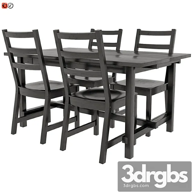 Stol I Stul Ikea Nordviken 3D Model Free