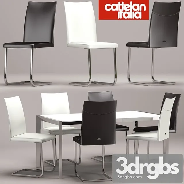 Stol Stul Pedro Janet Cattalan Italia 3D Model Free