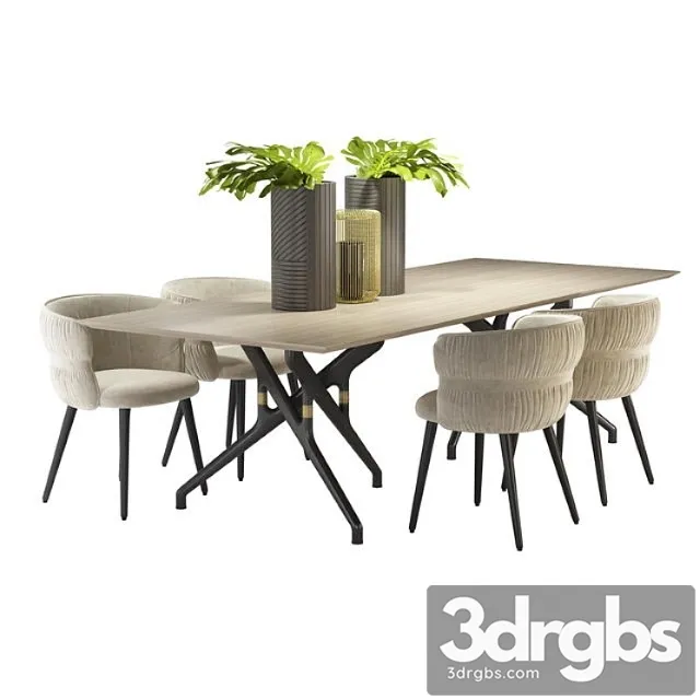 Stol Torso 837 Tr I Kreslo Potocco Coulisse Armchair 3D Model Free