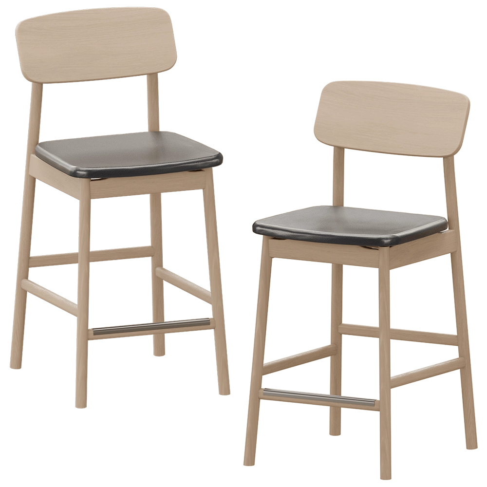 Stolab - Bar stool Prima Vista  H96  Birch 3D Model
