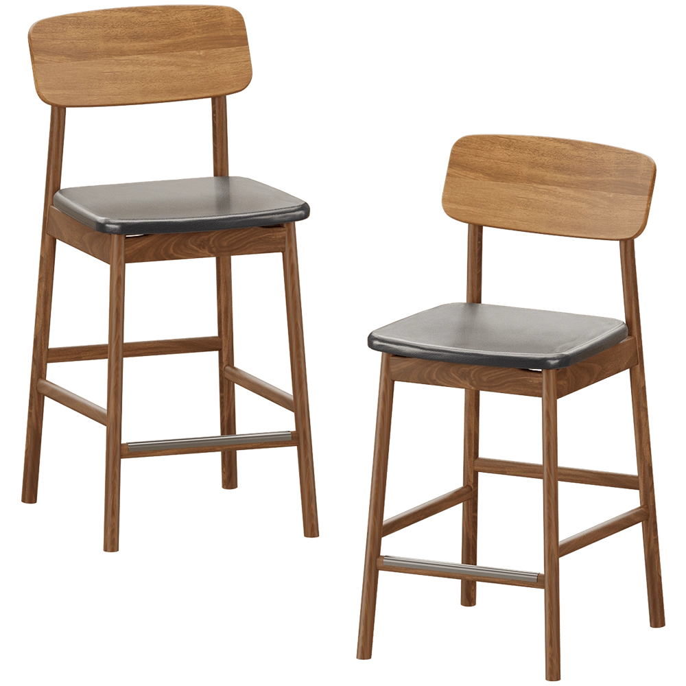 Stolab - Bar stool Prima Vista H96  Oak 3D Model