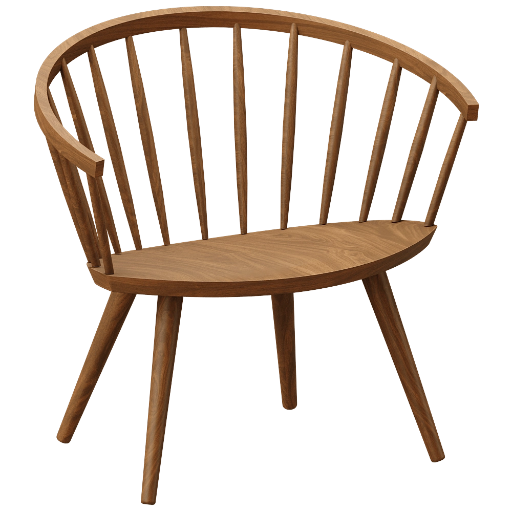 Stolab - Lounge chair Oak 1 3D Model
