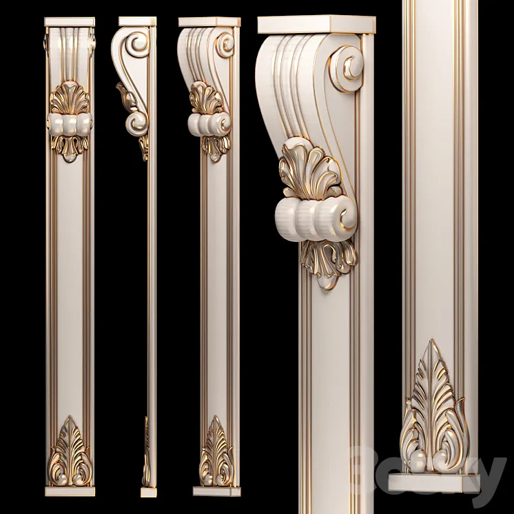 Stolb wood 46513394 3D Model Free