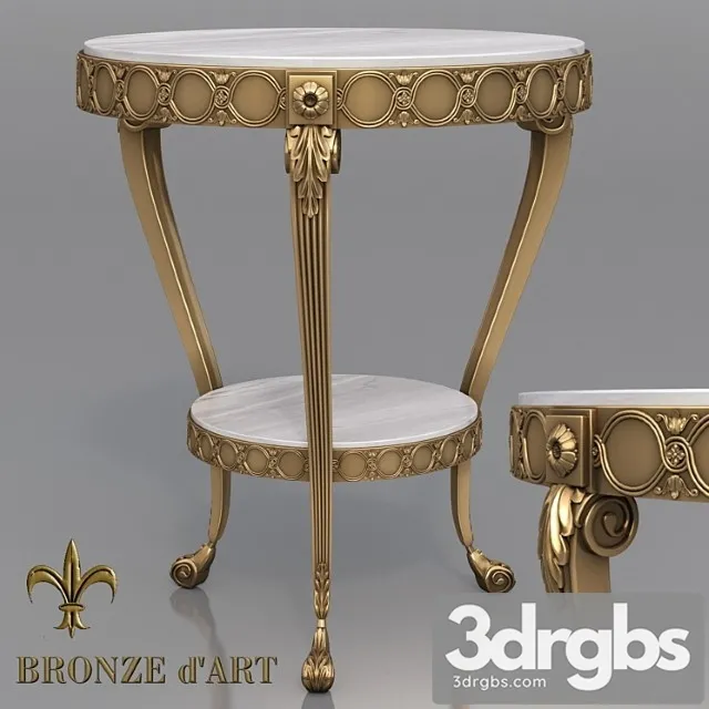 Stolik Feuillage 1117 Ot Bronze D Art 3D Model Free