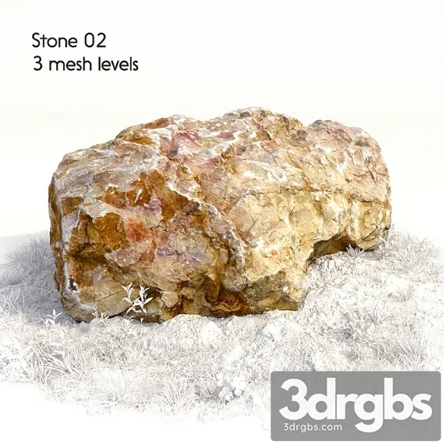 Stone 02 3D Model Download