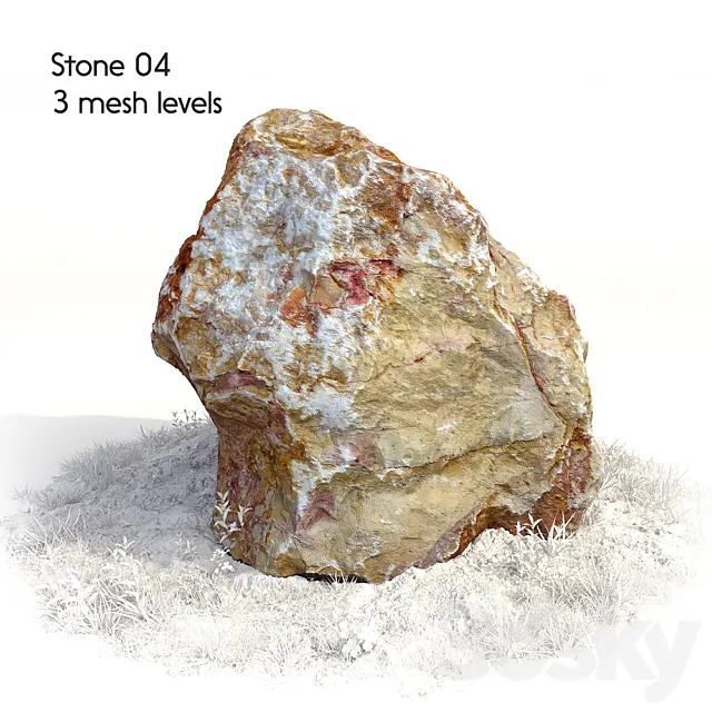 Stone 04 3D Model