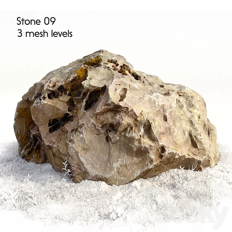 Stone 09 3D Model
