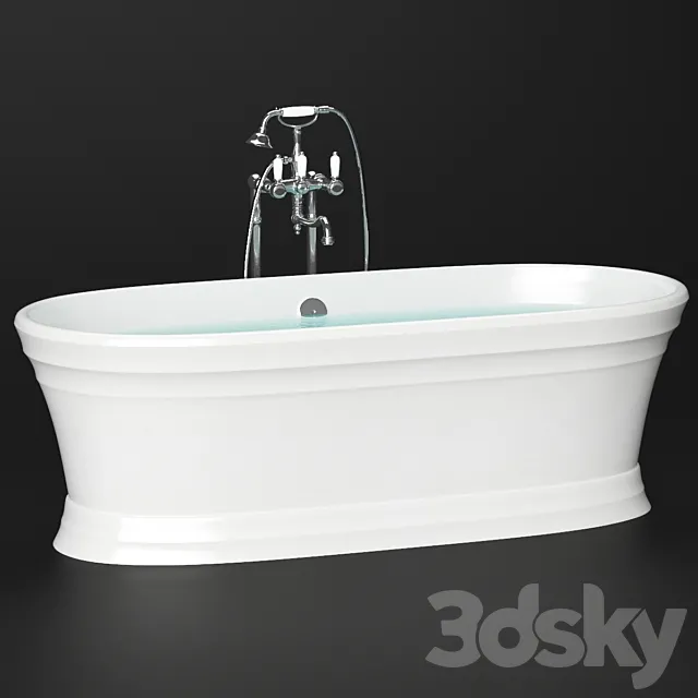 Stone bath Victoria & Albert Worcester 180x78 3D Model
