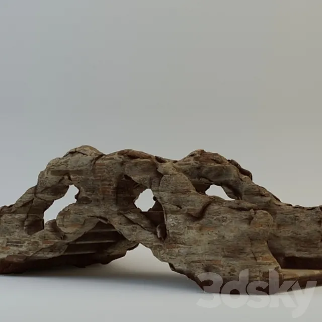 Stone bridge for water park 3D Model