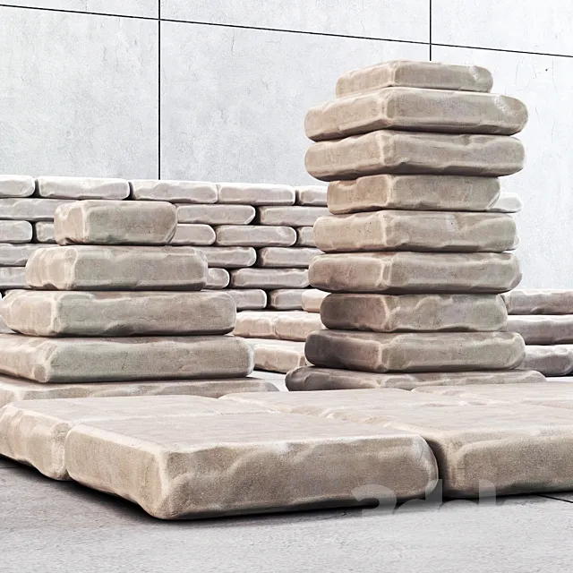 Stone decor plates 3DModel