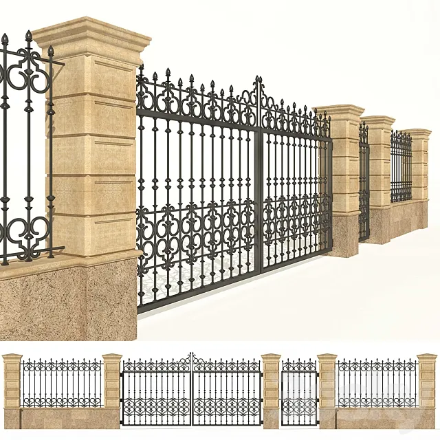 Stone Fence forging. Goal. 3DModel