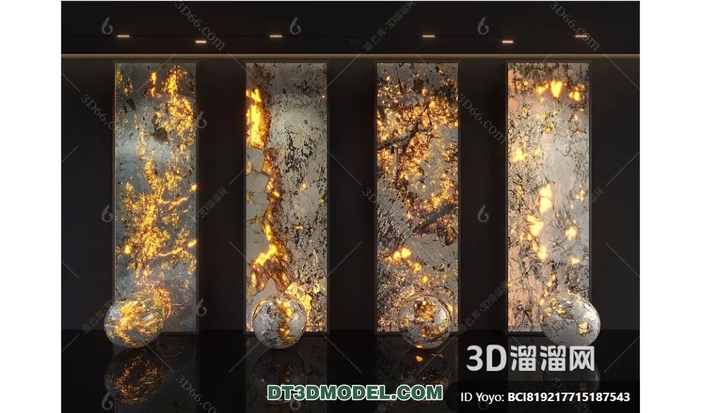 Stone for Interior Decoration - 3DS Max Models - 002