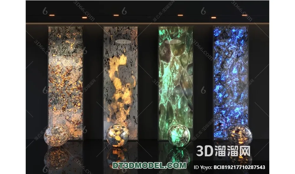 Stone for Interior Decoration - 3DS Max Models - 003