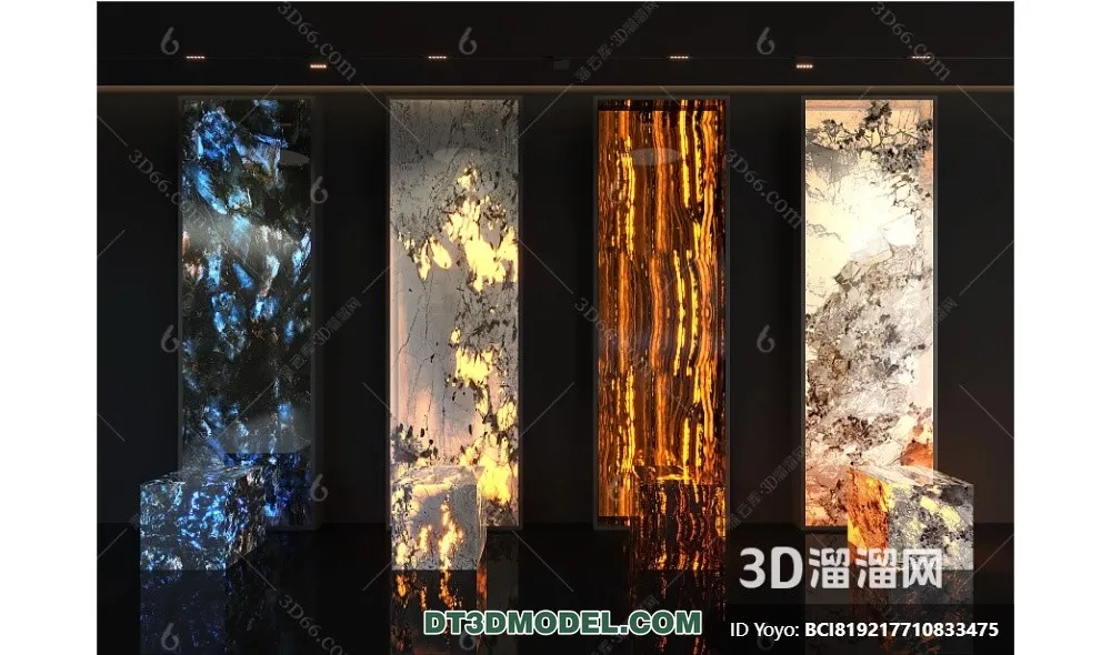 Stone for Interior Decoration - 3DS Max Models - 004