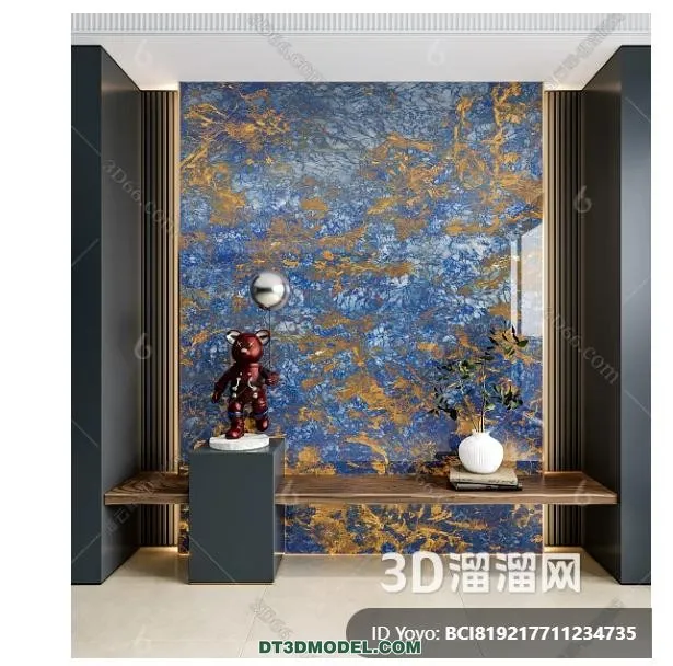 Stone for Interior Decoration - 3DS Max Models - 007