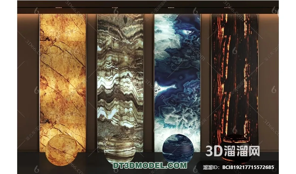 Stone for Interior Decoration - 3DS Max Models - 020