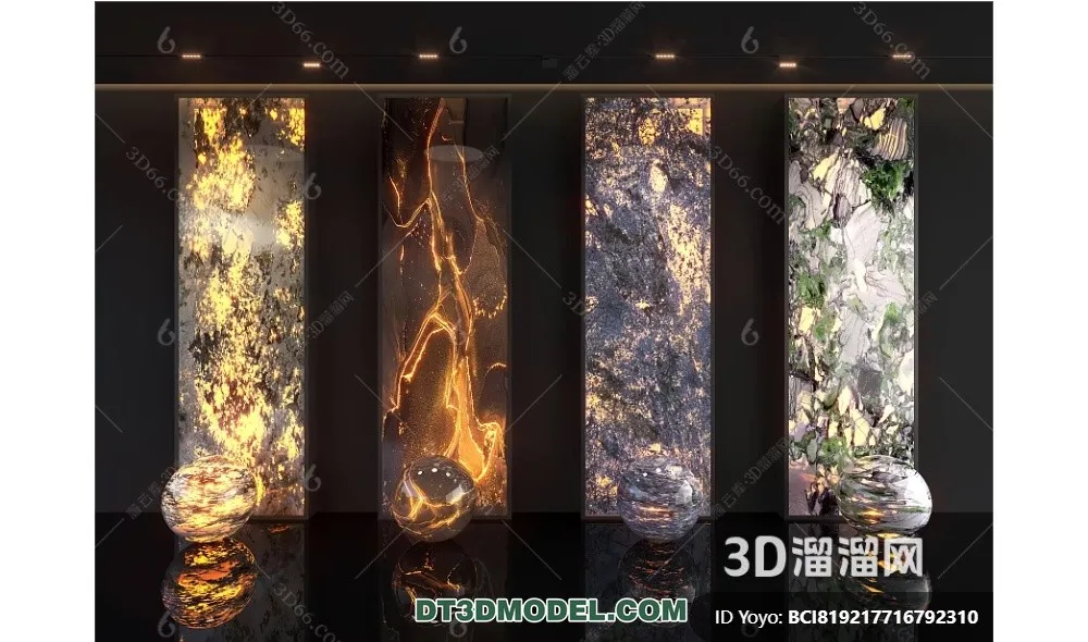 Stone for Interior Decoration - 3DS Max Models - 024