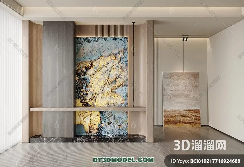 Stone for Interior Decoration - 3DS Max Models - 025