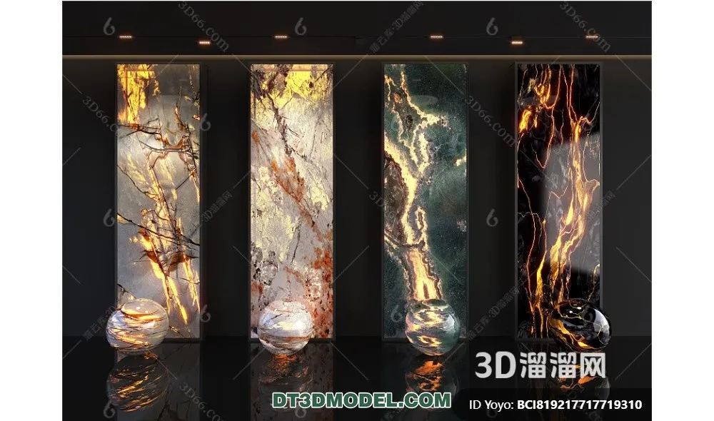 Stone for Interior Decoration - 3DS Max Models - 029