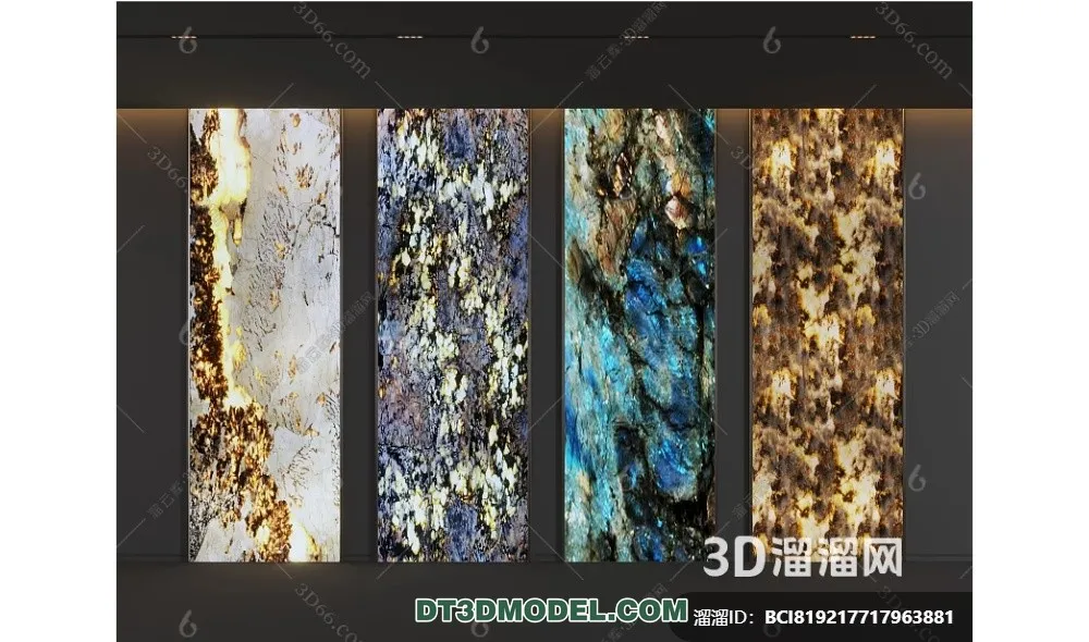 Stone for Interior Decoration - 3DS Max Models - 030