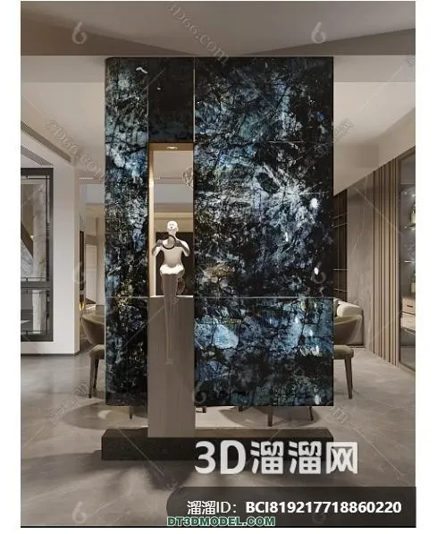 Stone for Interior Decoration - 3DS Max Models - 032