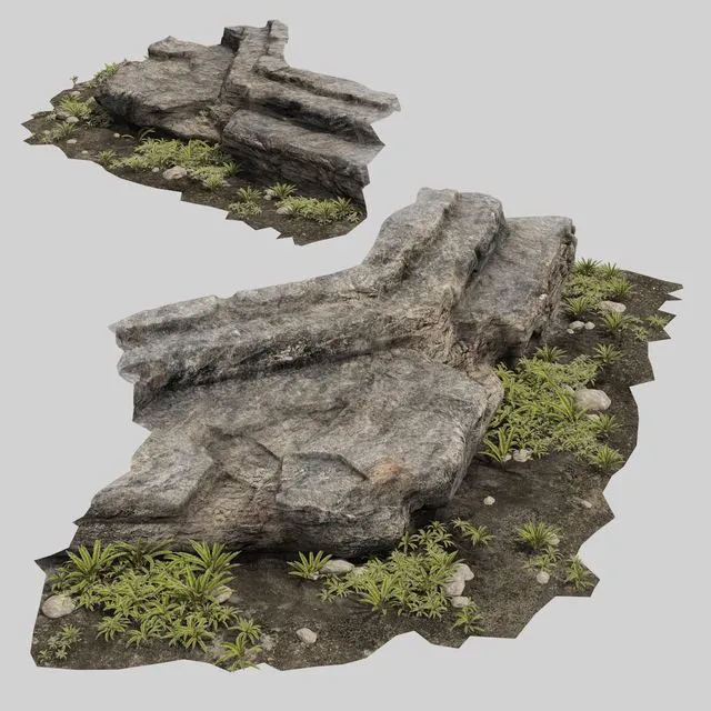 Stone L02 (Composite Model) 3D Model