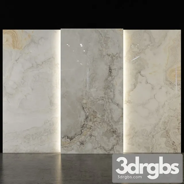 Stone marble set 98 3D Model Free