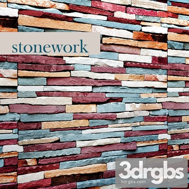 Stone Masonry Slate Stone Stone Wall Wild Stone 14 3D Model Free