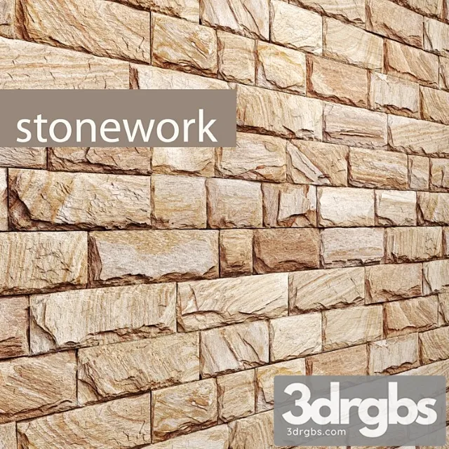 Stone Masonry Slate Stone Stone Wall Wild Stone 3D Model Free