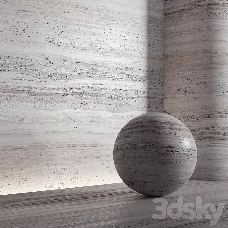 Stone material travertine. 21 pbr seamless