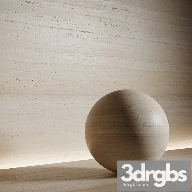 Stone Material Travertine 5 Pbr Seamless 3D Model Free