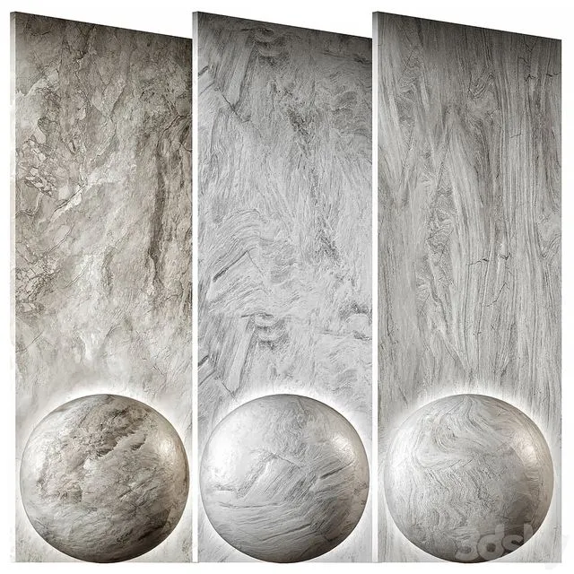 Stone Materials 3D Model