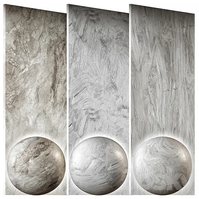 stone materials 3D Model