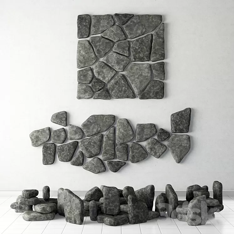 Stone panel chip collection