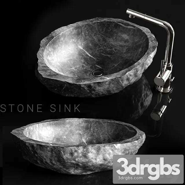Stone Sink 2 3D Model Free