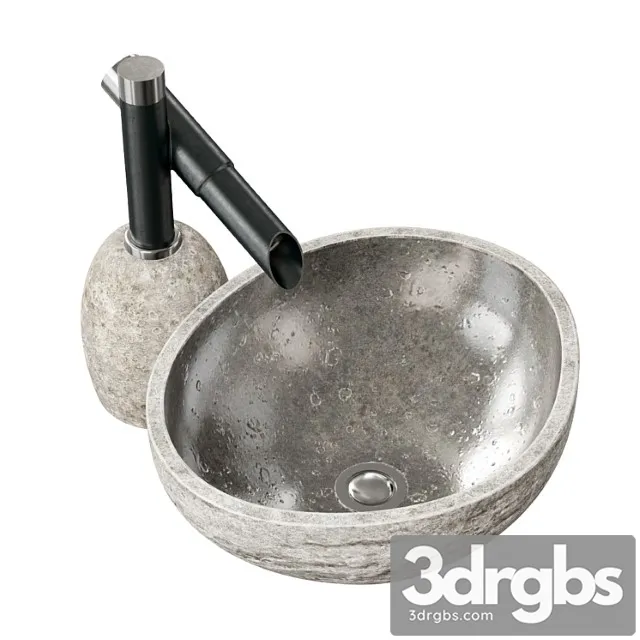 Stone Sink 3D Model Free
