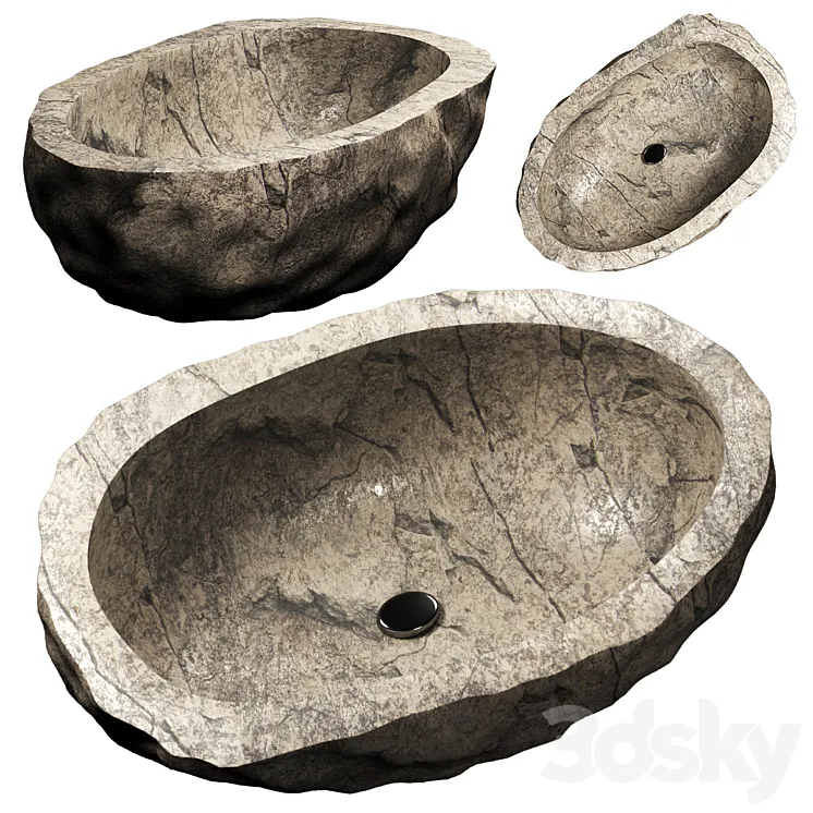 Stone sink 3D Model Free