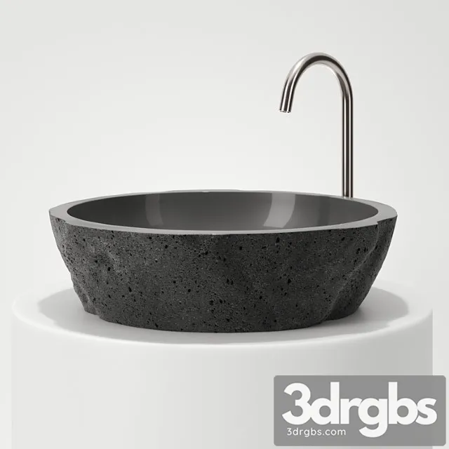 Stone Sink 7 2 3D Model Free