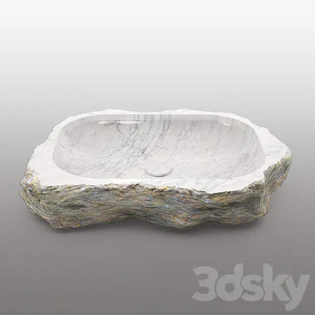 stone sink rakovina_stone 3D Model