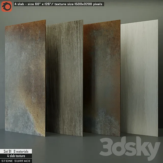 Stone Slab Set 91 3DModel
