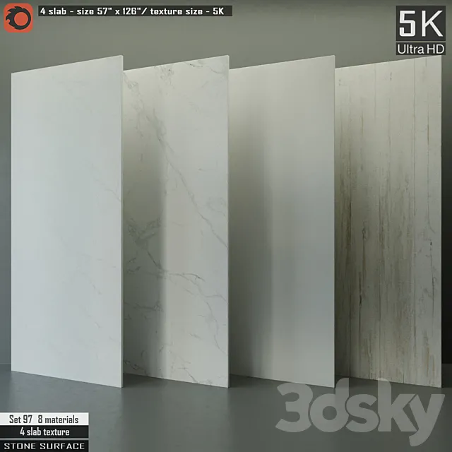 Stone Slab Set 97 3D Model