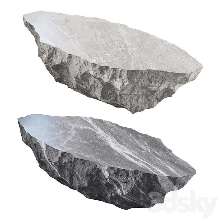 Stone table vray 3D Model Free